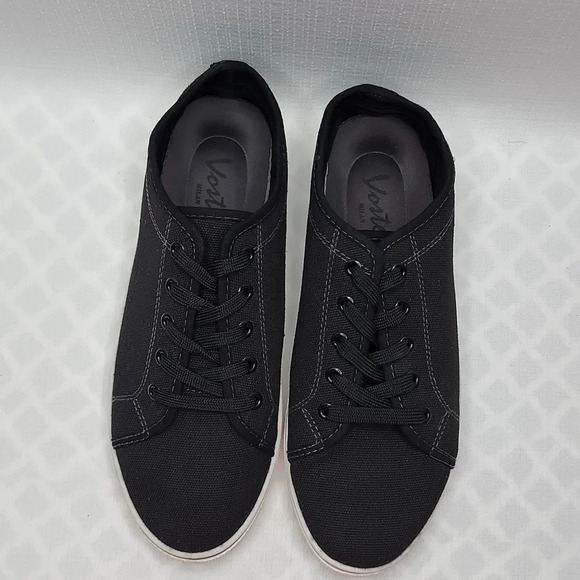 Vostey Black Canvas Shoes Men's Size 10 - Picture 4 of 12